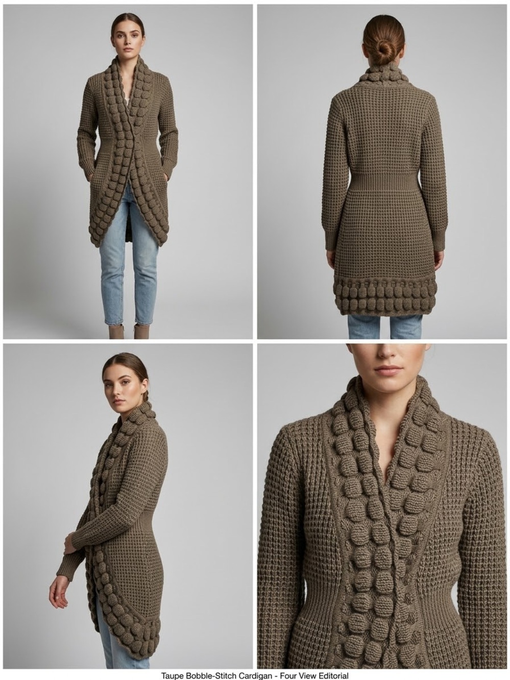 Dress Barn Wool Blend 3/4 Length Cardigan S